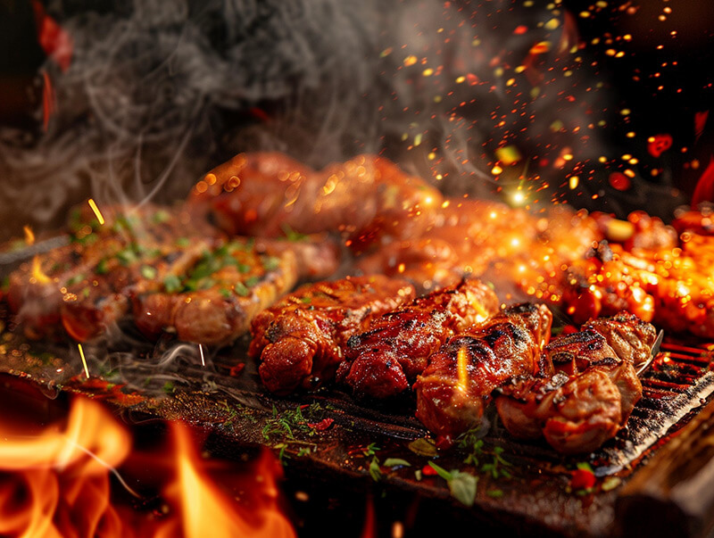 网红创意烤肉课程